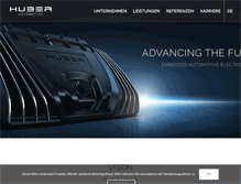 Tablet Screenshot of huber-group.com